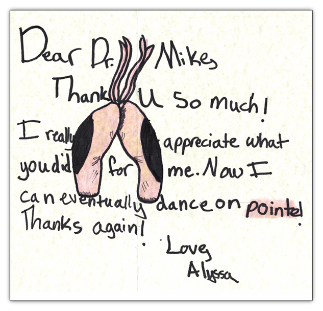 Patient thanks Michael Zapf, podiatrist and surgeon in Thousand Oaks and Agoura Hills